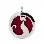 Stainless Steel Aromatherapy Oil Diffuser Locket Pendants DP135