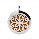 Stainless Steel Aromatherapy Oil Diffuser Locket Pendants DP136