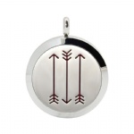 Stainless Steel Aromatherapy Oil Diffuser Locket Pendants DP139