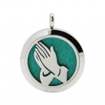 Stainless Steel Aromatherapy Oil Diffuser Locket Pendants DP142