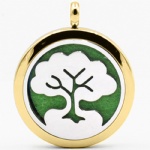 Stainless Steel Aromatherapy Oil Diffuser Locket Pendants DP149