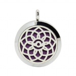 Stainless Steel Aromatherapy Oil Diffuser Locket Pendants DP152