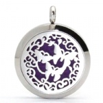 Stainless Steel Aromatherapy Oil Diffuser Locket Pendants DP156