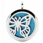 Stainless Steel Aromatherapy Oil Diffuser Locket Pendants DP167