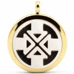 Stainless Steel Aromatherapy Oil Diffuser Locket Pendants DP169