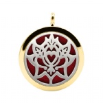 Stainless Steel Aromatherapy Oil Diffuser Locket Pendants DP170