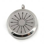 Stainless Steel Aromatherapy Oil Diffuser Locket Pendants DP172