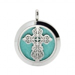 Stainless Steel Aromatherapy Oil Diffuser Locket Pendants DP174