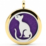 Stainless Steel Aromatherapy Oil Diffuser Locket Pendants DP180