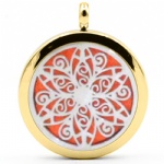 Stainless Steel Aromatherapy Oil Diffuser Locket Pendants DP181