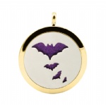 Stainless Steel Aromatherapy Oil Diffuser Locket Pendants DP186