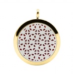 Stainless Steel Aromatherapy Oil Diffuser Locket Pendants DP189