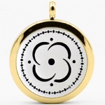 Stainless Steel Aromatherapy Oil Diffuser Locket Pendants DP190