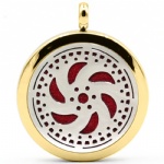 Stainless Steel Aromatherapy Oil Diffuser Locket Pendants DP191