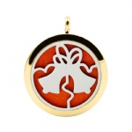 Stainless Steel Aromatherapy Oil Diffuser Locket Pendants DP193