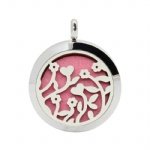Stainless Steel Aromatherapy Oil Diffuser Locket Pendants DP196