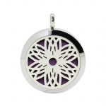 Stainless Steel Aromatherapy Oil Diffuser Locket Pendants DP197