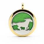 Stainless Steel Aromatherapy Oil Diffuser Locket Pendants DP201