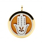Stainless Steel Aromatherapy Oil Diffuser Locket Pendants DP204