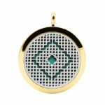 Stainless Steel Aromatherapy Oil Diffuser Locket Pendants DP206