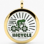 Stainless Steel Aromatherapy Oil Diffuser Locket Pendants DP207