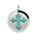 Stainless Steel Aromatherapy Oil Diffuser Locket Pendants DP210