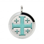 Stainless Steel Aromatherapy Oil Diffuser Locket Pendants DP212