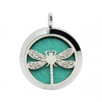 Stainless Steel Aromatherapy Oil Diffuser Locket Pendants DP214
