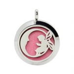 Stainless Steel Aromatherapy Oil Diffuser Locket Pendants DP216