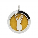 Stainless Steel Aromatherapy Oil Diffuser Locket Pendants DP218