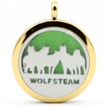 Stainless Steel Aromatherapy Oil Diffuser Locket Pendants DP226