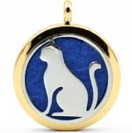 Stainless Steel Aromatherapy Oil Diffuser Locket Pendants DP227