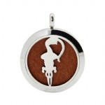 Stainless Steel Aromatherapy Oil Diffuser Locket Pendants DP234