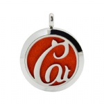 Stainless Steel Aromatherapy Oil Diffuser Locket Pendants DP236
