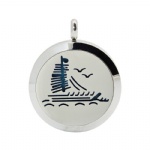 Stainless Steel Aromatherapy Oil Diffuser Locket Pendants DP238