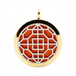 Stainless Steel Aromatherapy Oil Diffuser Locket Pendants DP241